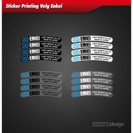 Enkei Rim Printing Sticker