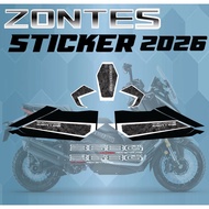 Zontes Sticker Zontes368G 2026 Kit Motorcycle For Zontes368G 2026 New Design 2026