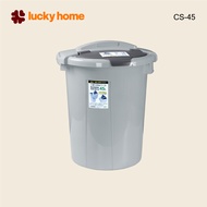 LUCKY HOME Plastic Trash Can With Lid Size: Ø45x 50(S) cm Capacity: 45 L CS-45