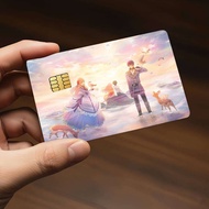 Anime 7th time loop Credit Decorative Card Stickers Suitable For Bank Cards Metro Transit Anti-scrat
