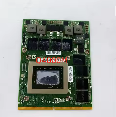 Quadro 4000M Q4000M GDDR5 Placa de vídeo de 2GB com suporte X N12E-Q3-A1 Para Dell M6600 M15X HP 874