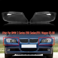 Headlight Case For BMW E90/E91 2004-2007 Halogen Car Headlight Cover Shell Headlight Glass Lens Auto