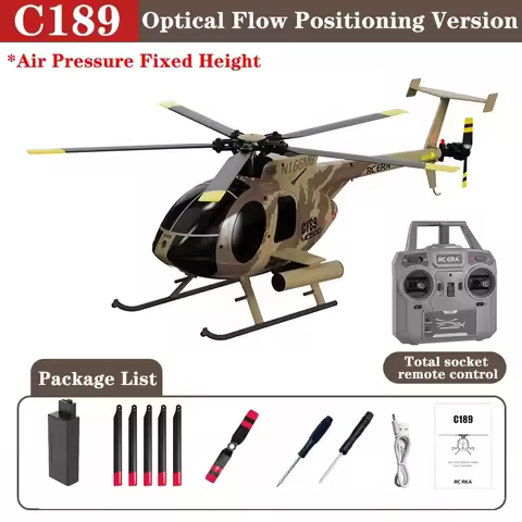 RC ERA 1:28 C189 Bird RC Helicopter 4CH MD500 Dual Brushless Air Pressure Fixed Height 6-Axis Gyro S