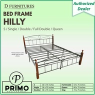 PRIMO's Hilly Wooden Post Bed Frame ( 30x75 / 36 x 75 / 48x75 / 54x75 / 60x75) (S  / Single / Double / Full Double / Queen) - bed frame queen size / bed frame double / single bed frame / folding bed with foam / bed frame double size / Mandaue Foam