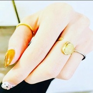 真鍮リング「rutile quartz」