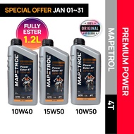MAPETROL PREMIUM POWER ESTER 1.2L 15W50 / 10W50 / 10W40 FULLY ENGINE OIL EUROPE (MINYAK HITAM MOTOR 