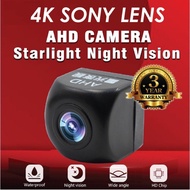 100% AHD camera 180° Fisheye Lens Mini 1080 Starlight Night Vision Car Rear View Reverse