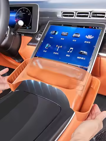 For Mercedes-Benz W223 S-class central control screen behind the scene silicone storage box car inte