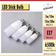 LEDLAND LED Stick Bulb Tube Bulb E27 5w6w 10w 15w 20w 6500k cool daylight energy saving eye protecti