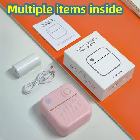 Wireless Mini Photo Printer D3 Portable Bluetooth Mobile Printing for Pictures Photos Labels Compact