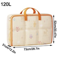 EUNICE PVC Quilt Storage Bag Transparent Foldable Cabinet Clothes Dustproof Waterproof Organizer棉被袋