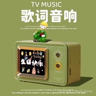 Retro Bluetooth speaker | Dynamic lyrics display | Automatic sync clock | Bluetooth 5.3 | 2025