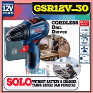 BOSCH GSR12V-30 BRUSHLESS MOTOR CORDLESS DRILL/DRIVER ** SOLO WITHOUT BATTERY AND CHARGER +HARD CASE