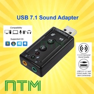 #1157 External USB Mini Portable Sound Card 3.5mm Jack For Laptop PC Headphone Microphone Audio Adap