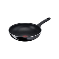 Tefal Imperial Court Fan 28cm Imperial Chinese Fan Gas Fire Corresponding Hard Titanium Unlimited Wok Pan Non-stick Black D51919