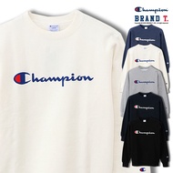 [Brand T] Japanese Version CHAMPION BASIC CREW C3-L023 Cursive Font Inner Bristle University T 5 Col