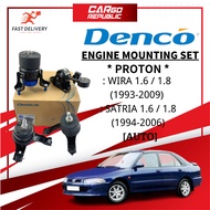 Denco Proton Wira Satria 1.6 / 1.8 [Auto] Engine Mounting Kit Set Original Made In Malaysia Quality Genuine
