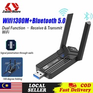 3.0 USB 1300Mbps WiFi+Bluetooth Adapter Free Driver Wireless 802.11n Mini Wireless Wi-Fi Compatible 