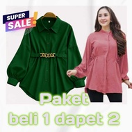 Save on combo buy and get 2 Imelda Blouse Crincle AirflowWanita - Comfortable and Stylish