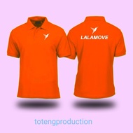 Driver lala move lalamove Polyester unisex collared polo shirts