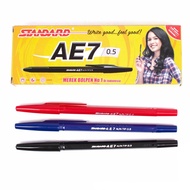 MERAH Standard Red Pen Red Black Ballpoint Pen biru