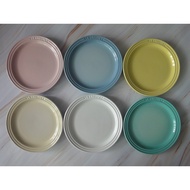 < LE CREUSET > Sherbet Series Disc Salad Plate Fruit 18cm 19cm 23cm Mallow Purple Chiffon Pink Cotto