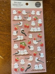 購自日本 日本製 北海道雪之妖精 銀喉長尾山雀 肥啾 貼紙 sticker