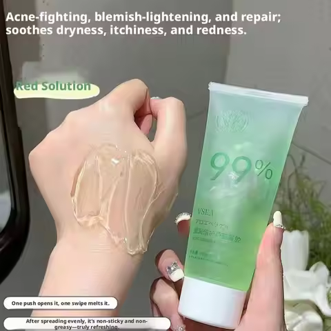 Aloe Vera Gel Moisturizing Face Body Cream Sunburn Repair Hydrating Soothing After Sun Acne Treatmen