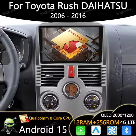 Android 15 Car Radio For Toyota Rush DAIHATSU TERIOS 2006 - 2011 2016 Multimedia Stereo Video Player