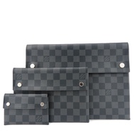 二手路易威登ALPHA Triple Pouch Second Bag，Damier Graphite 色