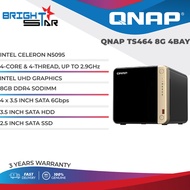 QNAP NAS TS464 8G - 0TB 4-BAY SMALL BUSINESS & VIDEO EDITOR STORAGE CLOUD SERVER