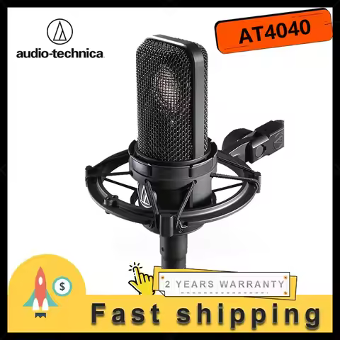 Audio-Technica AT4040 Professional Studio Condenser Microphone Large Diaphragm XLR Recording Mic for