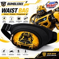 Bumblebee Transformers Children's Waist Bag, Robot Car School Kindergarten Elementary School Waist B