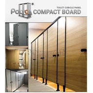 (DISPLAY ONLY) Polyca Compact Toilet Partition Board/High Pressure Laminate (HPL)/Toilet Cubicle Acc