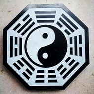 Authentic Natural Bluestone Tai Chi Gossip Plate Gossip Pattern Stone Carving First Sky Gossip Yin Y