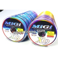 PE Migi X9 Fishing Line 100 meters connecting Braided Fishing Line