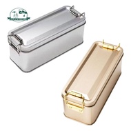 [In Stock] Metal Tin Box with Lid Rectangular Small Items Container Biscuit Tin Box for Wedding Part