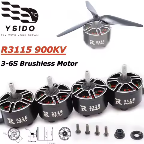 YSIDO R3115 3115 900KV 3-6S Brushless Motor for RC Multirotor X-Class FPV Cinelifter Taurus X8Pro Pr