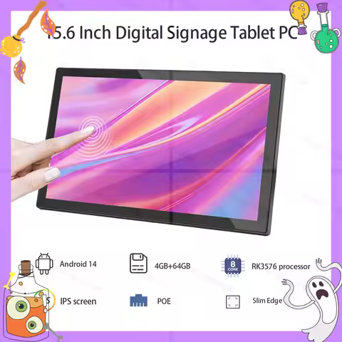 2026new 15.6 inch Touch Screen Android 14 Smart Home Panel,RK3576s 8-core Ultra-thin POE Calender Ta