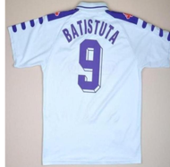 Classic retro 199899 Batistuta jersey Rui Costa short sleeve classic retro men's shirt casual T-shir