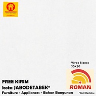 KERAMIK DINDING KAMAR MANDI KASAR KERAMIK LANTAI 30x30 Vivaz - ROMAN