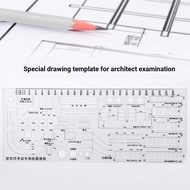 Architect Template Ruler Hollow Drawing Circle Multifunctional Student Drawing Ruler Design Drawing 