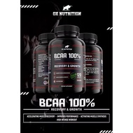 OX Nutrition 100% Natural BCAA - MEGA Size Bottle 120CAPS ORIGINAL QR 2800MG