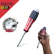 Obeng Dua Sisi Harga Murah - Obeng / Drei Kembang / Drei Plus Cap Wolf Amerika - Drei Minus Obeng Im