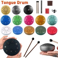 6 inch 8 Tune Drum Steel Tongue Drum Hand Pan Tank Drum Steel Tongue Drum for Children Beginner Musi