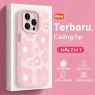 Jelly Oil Paint Painting 2 In 1 Flower Case Realme C100 C100x C100i P3 Lite C85 Pro Realme Note 70 8