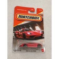 matchbox Porsche 918 spider