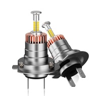 ความสว่างที่มีประสิทธิภาพสูง 70W 70000LM H7 H4 หลอดไฟ LED 6000K ทองแดงเสาไฟ LED รถ 1:1 Plug and Play