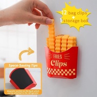 French Fries Sticker Magnetic Clip Snack Sealing Clip Food Small Clip Plastic Bag Seasoning Sealing