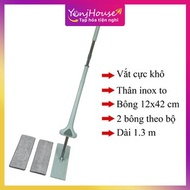 (MODEL Tv 42) Premium 360 Degree Smart Self-Squeezing Mop, Self-Extracting Mop Without Mop - YENJHOUSE